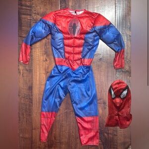 Marvel Spider Man Kids Costume & Mask Puffed Chest